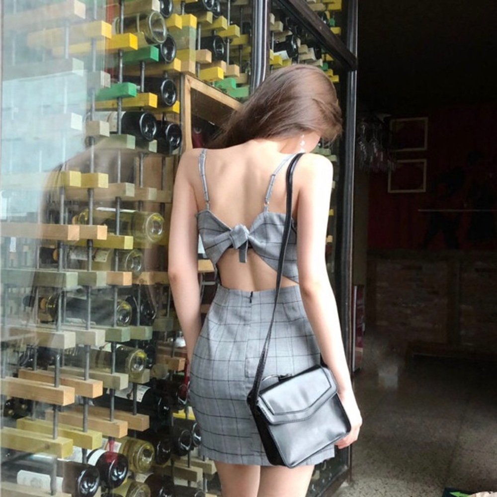 Gingham Mini Dress